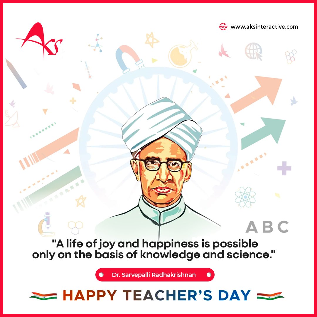 aksinteractive's tweet photo. AKS wishes everyone a very Happy Teacher's Day.

#AKS #TeachersDay #SarvepalliRadhakrishnan #Teachers #शिक्षक_दिवस https://t.co/ckCDVFainS
