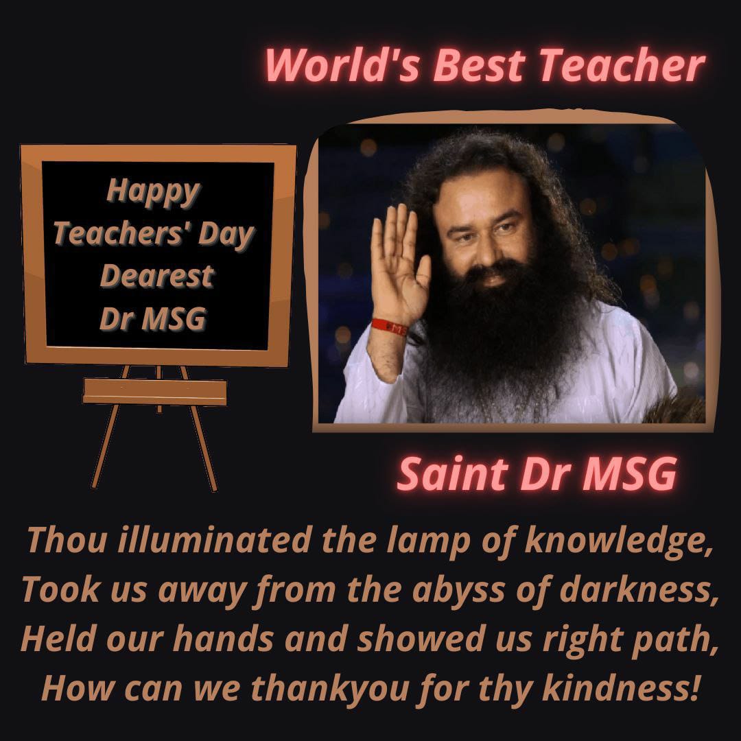 Vivekan99059437's tweet photo. @tarunmath @insan_honey Happy teacher's Day 
धन धन सतगुरु तेरा ही आसरा
Mere satguru पालनहार की हमेशा jeet ho https://t.co/BhRFAnYMrv