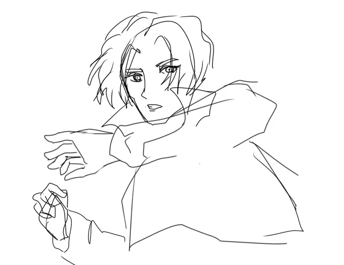 休憩時間に描いた桃井 