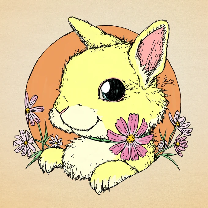 HelloToday's #cryptoluckybunny is...『Crypto lucky bunny』 No.3 cosmosOwned by #cosmos #コスモス #うさぎ #NFT#nftcollector #NFTart#NFTCommunity #NFTartist  #NFTs #NFTcollectibles # 