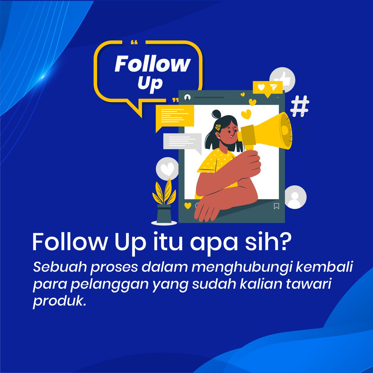 CashlezID's tweet photo. Menghubungi kembali para pelanggan merupakan salah satu hal yang perlu kita lakukan sebagai pebisnis๐คณ๐ป
Kenapa? Cek 5 manfaat follow up pelanggan di slide berikutnya!๐ฅฐ
#followup #pelanggan #customer #bisnis #followupcustomer #cashlez #likeforlikes #lfl #fff #EasyWithCashlez https://t.co/7zQEZ3hKNh