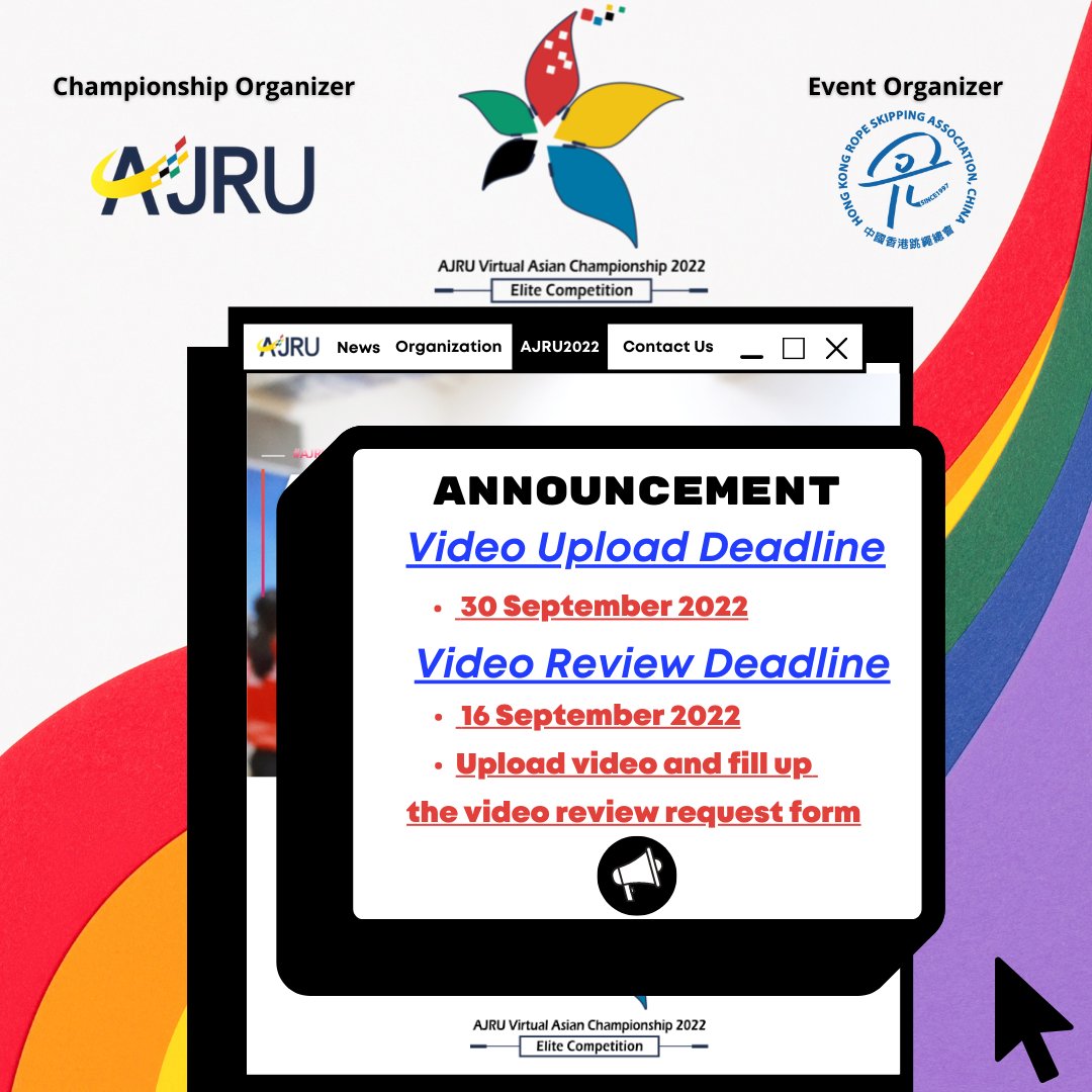 How is your competition video going? We have a video review service for you if you are confused about whether the video is valid or not. You can fill up the application form after uploading the video before 16 September 2022. Check out“Video Submission Guidelines”.

- #AJRU2022