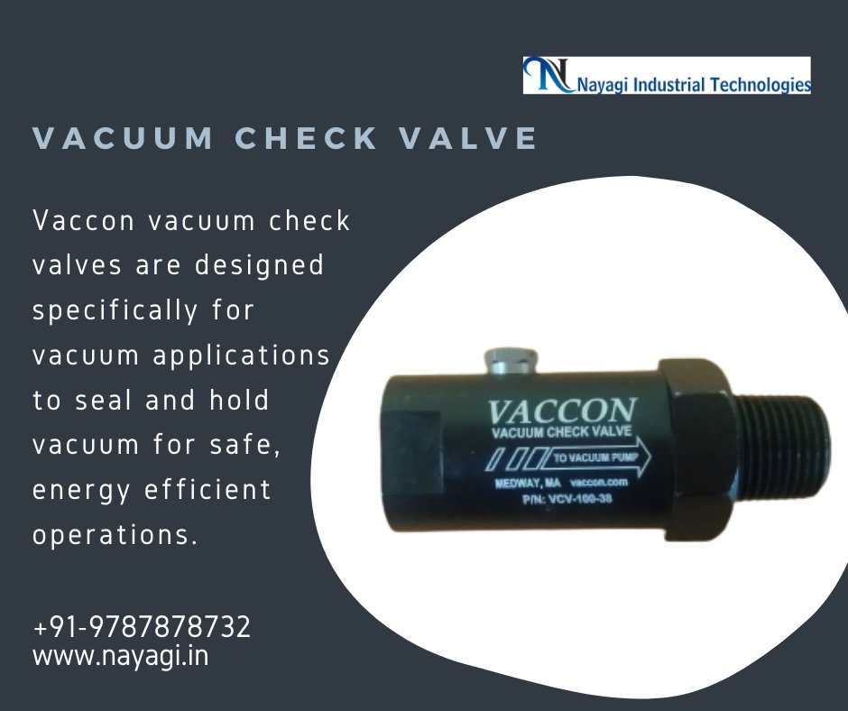 NayagiIndustry's tweet photo. Find Vaccon Vacuum Check Valve related suppliers, Importers, products, &amp; specifications on NIT-a trusted source of Vacuum Check Valve information.
#VacconVacuumCheckValve #VacconVacuumProducts   #industrialelectricmotors #vaccon #vacuum #vacuumPump #vacconvacuumPump https://t.co/04rXicwTLI