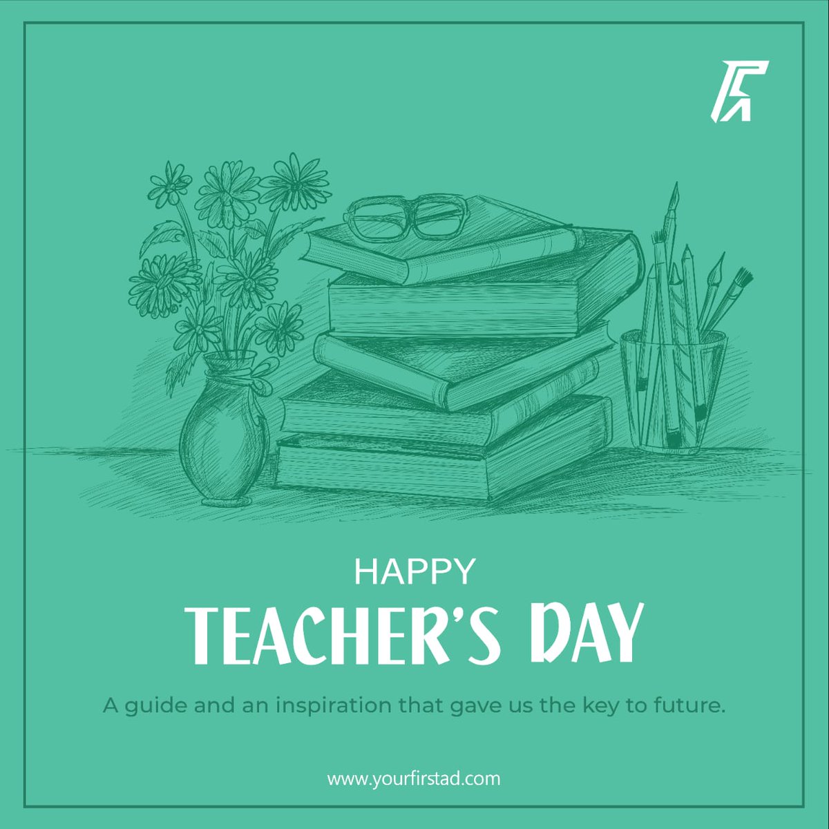 your_FirstAd's tweet photo. yourFirstAd wishes everyone a very Happy Teachers' Day! 

#teachersday #teacher #sradhakrishnan #learning #teaching #celebration https://t.co/2afWDAxNbo
