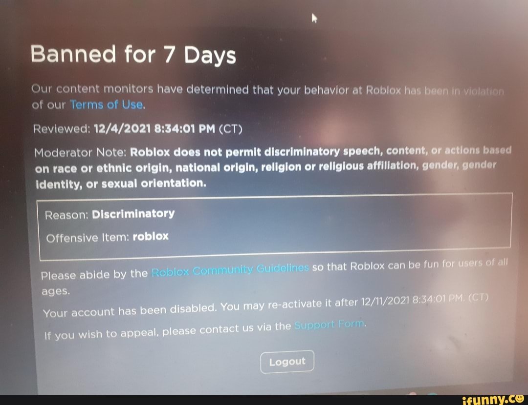 Just got banned for using multi roblox, was I in the wrong? : r/ROBLOXBans