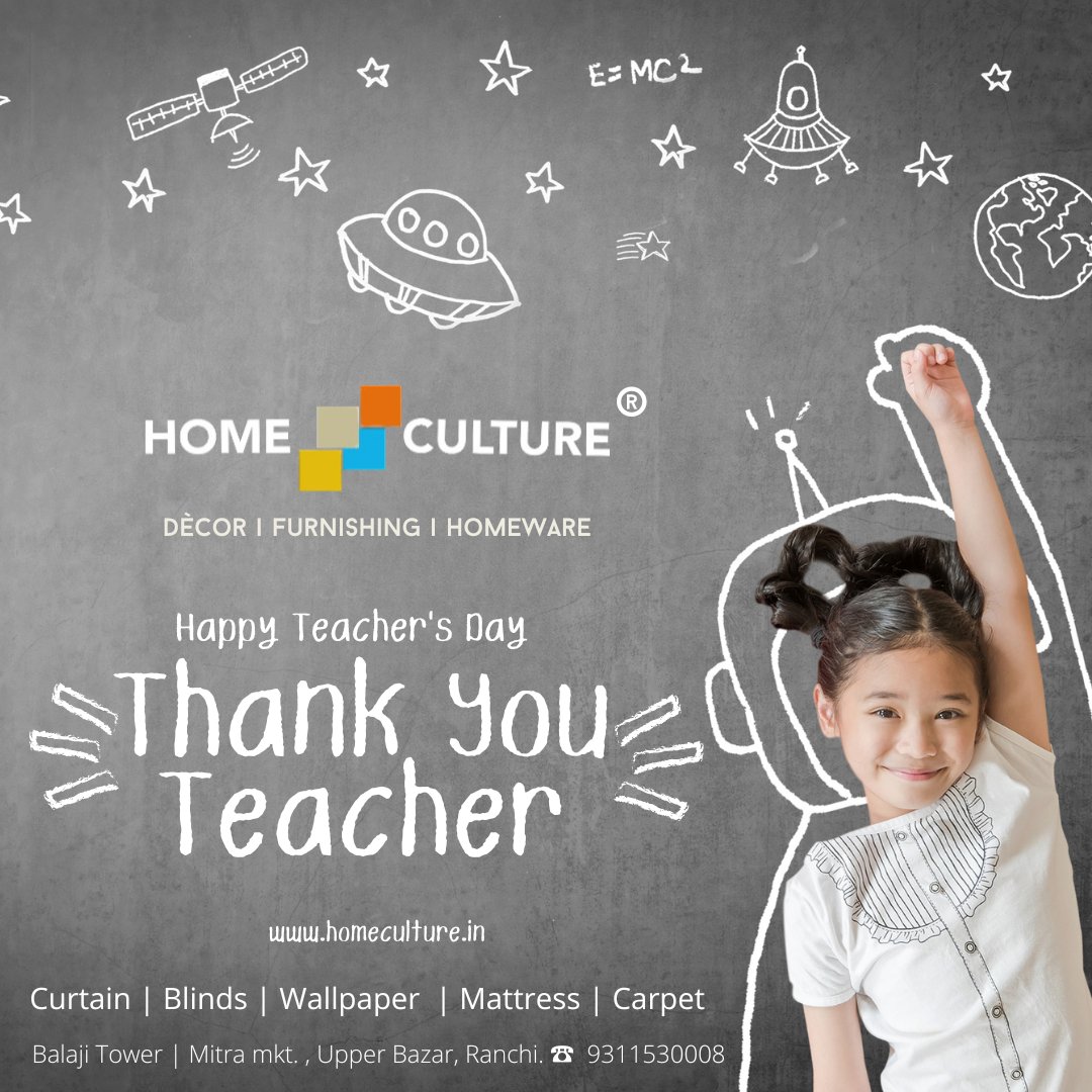HomeCulture's tweet photo. Education is the key to success in life, and teachers make a lasting impact in the lives of their students. Happy teachers' day!

#happyteachersday #teachersday #teachersday2022 #teacher #teachers #teacherlife #education #teacherstyle #school https://t.co/ajbBYtmbjh