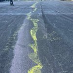 地面に描かれた長ーい線。辿っていくと、ラプンツェルの髪だった。