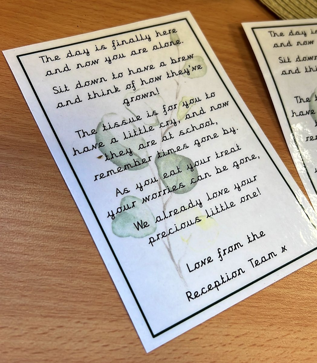 Mr_Naylor_EYFS's tweet photo. We are looking forward to welcoming our new Reception children into @StGerardsWidnes! 🏫 We always present our new parents with their own #WellbeingPack on the first day 🧠 #StGerardsEYFS #StGerardsPSHE https://t.co/qPmggj1nLY