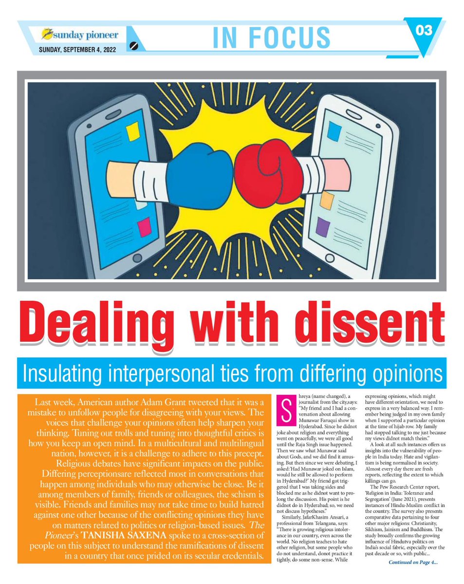 MobberaF's tweet photo. Insulating interpersonal ties from different opinions by Taneesha Saxena @pioneer
#LGBT #LGBTQIA #PRIDE #LGBTQ #love #support #LGBTQ #support #LGBTQIA #mobbera https://t.co/aP565nMDuI