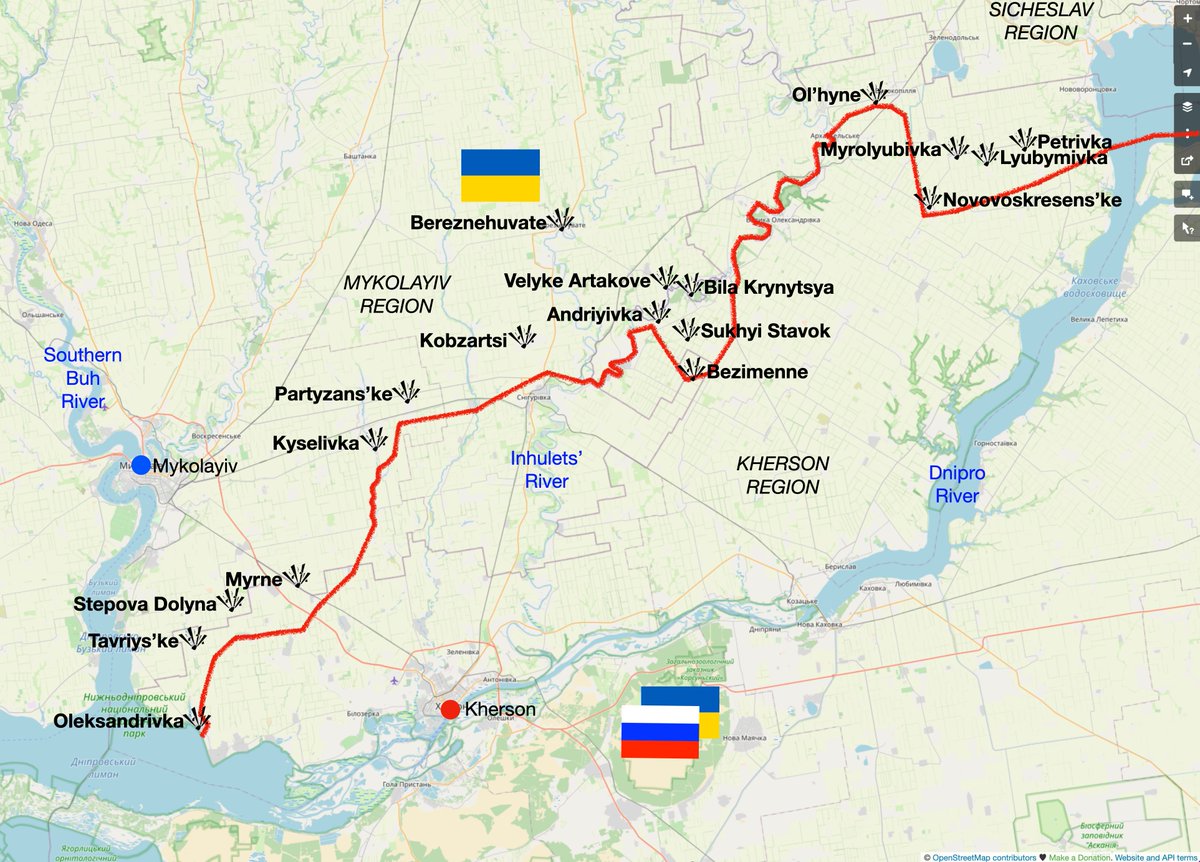 mhmck's tweet photo. On this battlefront the Russian fascist invaders conducted airstrikes near Bereznehuvate, Bezimenne, Velyke Artakove, Sukhyi Stavok and Bila Krynytsya.

Source: General Staff of the Armed Forces of Ukraine operational information at 06:00 on 5 September 2022 https://t.co/NN5y4VlMvM