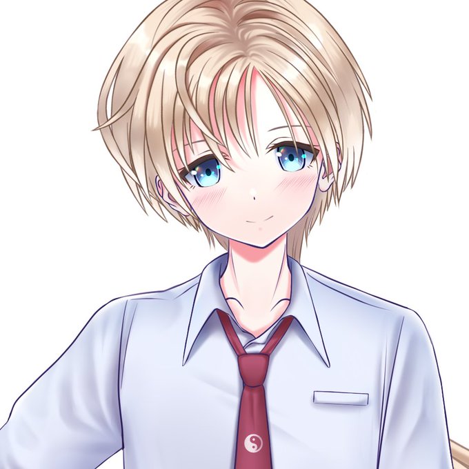 「genderswap (ftm) red necktie」 illustration images(Latest)