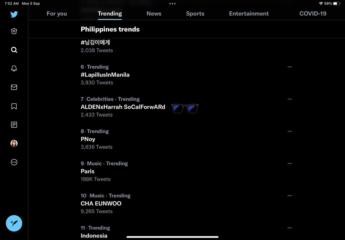 Yayyy! Trending at number 7 

ALDENxHarrah SoCalForwARd

#ForwArdConquersUS