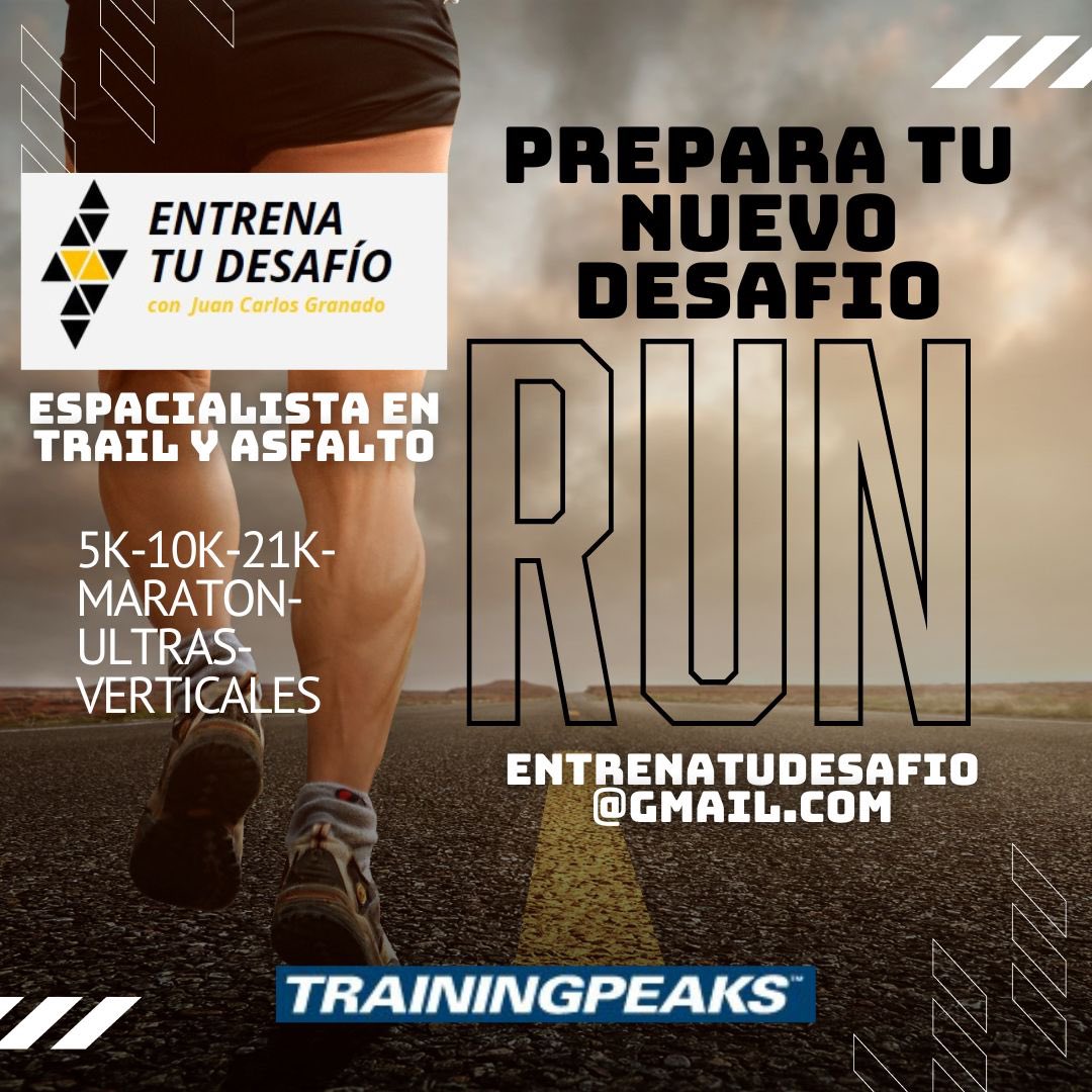 Nueva temporada de Desafíos. Escribe a entrenatudesafio@gmail.com. Más de 25 años de experiencia y formación exquisita en el entrenamiento de la élite y populares tanto de ruta como trail.