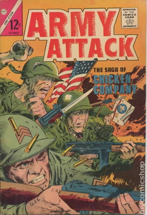 ArtsyKenB's tweet photo. Sam Glanzman dropping some classic Charlton gold, so much bang for your buck here. About a dozen great war stories packed into this joint, definitely glad I snagged up this one. https://t.co/mrgfKEdmRB