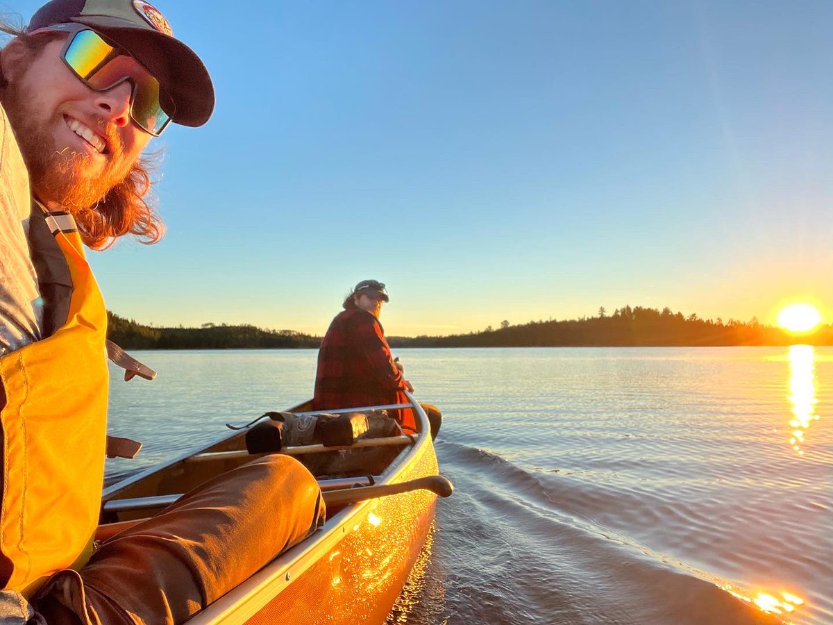 HwayJake's tweet photo. 100-mile day trip in the #bwca.  Blake and I paddled and portaged 100 miles in a calendar day, about 4 minutes short of 24 hours. Full story on Facebook. https://t.co/LnJDOAPHsY

#canoe #wenonahcanoe #minnesota #elymn #canoetrip #portage #northernlights #sunset https://t.co/dwPOpP2LGk