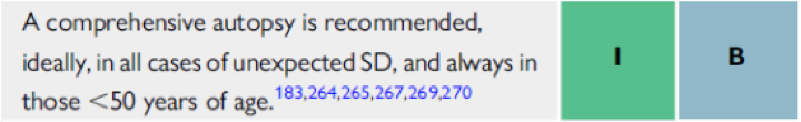 1/2 #EHRAtopicweek on 2022 #SCD guidelines Evaluation of #SCD victims 🫀! ⚠️Do not forget autopsy⚠️, especially when < 50 yo @SumeetSChugh @LinaMarcantoni @fleurtjong @JonPicciniSr @atulverma_md @CMAlbertEP @JacobTfelt @EP_Leiden @SheppardNoelle @drlouisesegan #EHRA_ESC