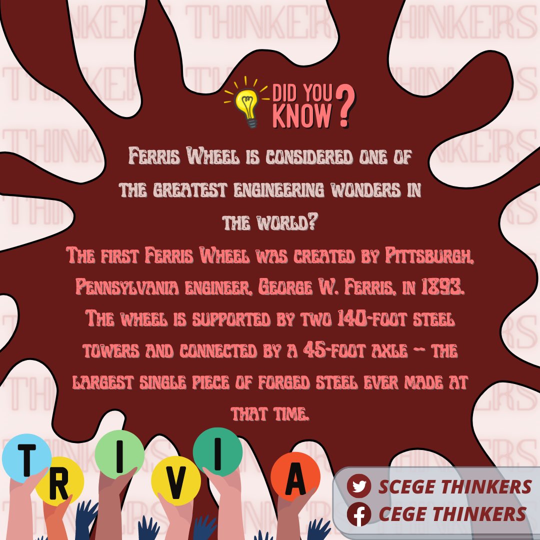 CEGEThinkers's tweet photo. Hey! Looking for more information on civil engineering? Well, you're in luck since you're at the right place!

Content by: Philip Amagna
Pubmat by: Claribelle Eunice
Caption by: Tamarah Lumbad https://t.co/nJWNJ2Qw4W
