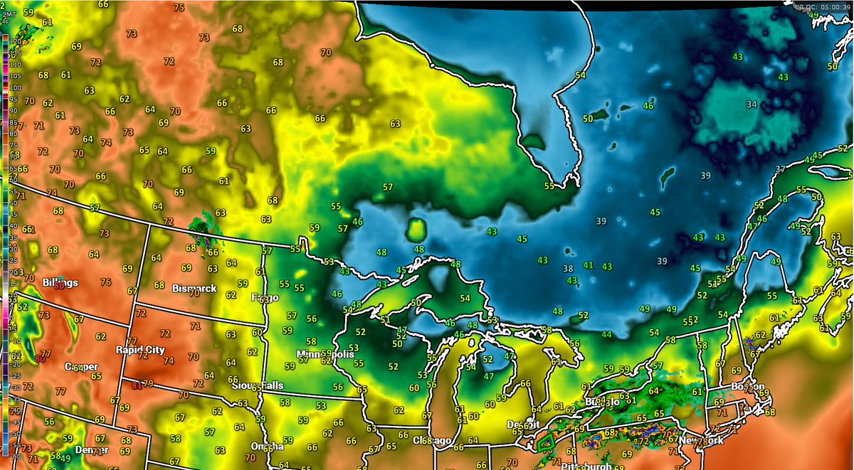 WilliamScherer3's tweet photo. @mjasandoval Found it. Cool air around the pole and great lakes.
Recall, last year we had to wait until December to see our first snow. This year, we may have to wait until next year, January, to see our first snow. I'm not kidding.
Time will tell. #NoFall #SummerSucks #COwx #WYwx #UTwx https://t.co/trxI5WVA12