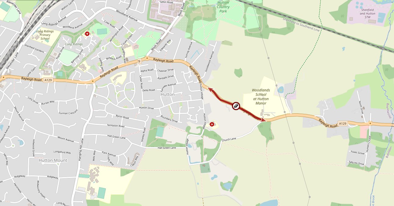 Essex Travel News on Twitter "Hutton A129 Rayleigh Road in both