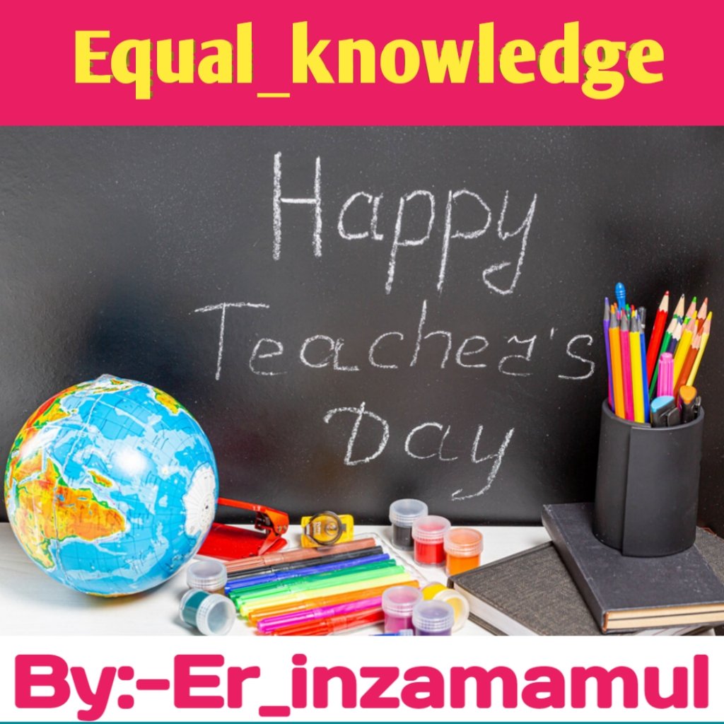 Equal_Knowledge's tweet photo. Happy Teachers day https://t.co/Lmznf5pfBe