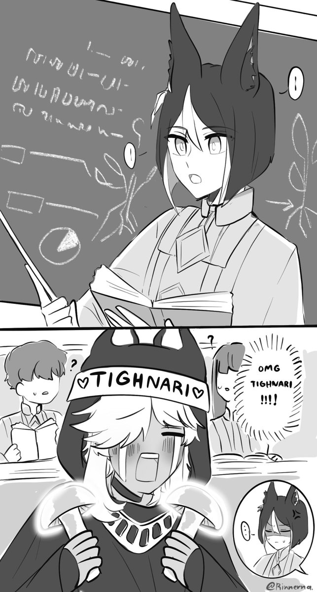 RinneRna's tweet photo. Tighnari’s fanboy 
#cynonari https://t.co/74zVEUdbYd