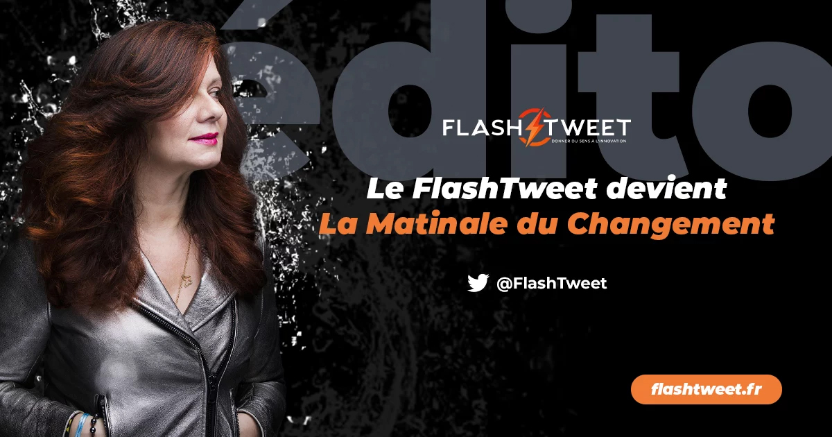 📍EDITO Le #FlashTweet devient la Matinale du Changement by @EmmanuelleL9 flashtweet.fr/2022/09/05/le-… ⚡️Depuis 7 ans, dans le #FlashTweet, on parle de #TransfoNum tous les matins à 7h30 à travers les 10 infos incontournables sur la #tech et l’#innovation, mais pas que…