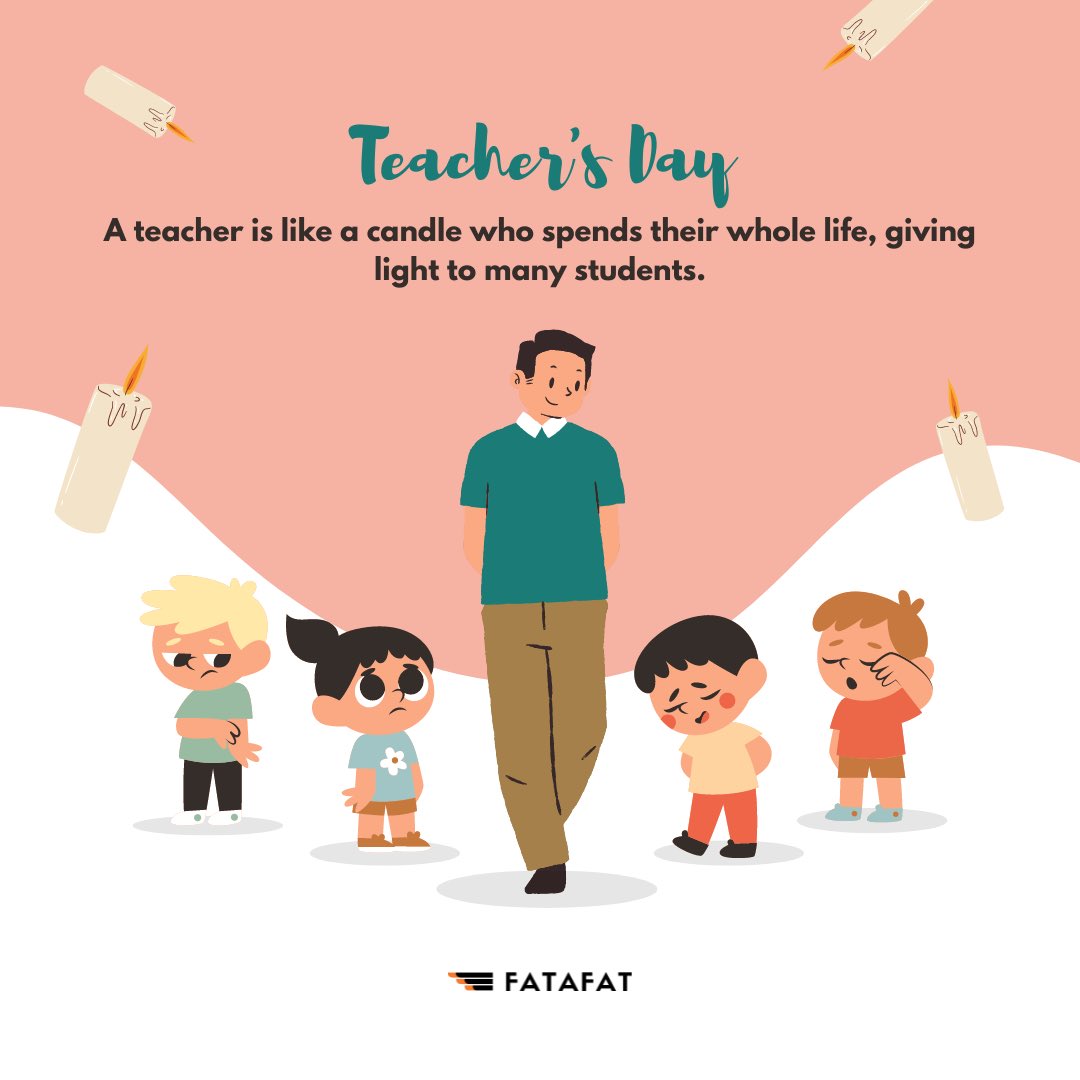 FatafatMe's tweet photo. Let us celebrate and wish the Teachers who taught us in Schools/Colleges and those friends also who taught us life lessons out of School...!
Tag your teachers..!

Follow @fatafat_india 
.
.
.
.
.
.
.
.
#teachersday #teachers #5september #happyteachersday #happyteacherday https://t.co/nRJQOstpkI