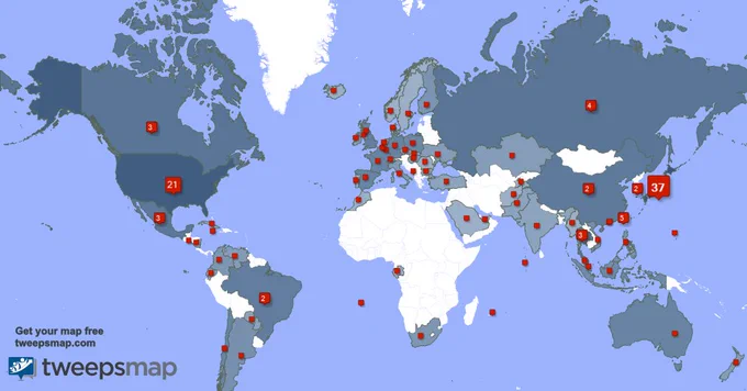 Special thank you to my 62 new followers from Brazil, Japan, and more last week.  
