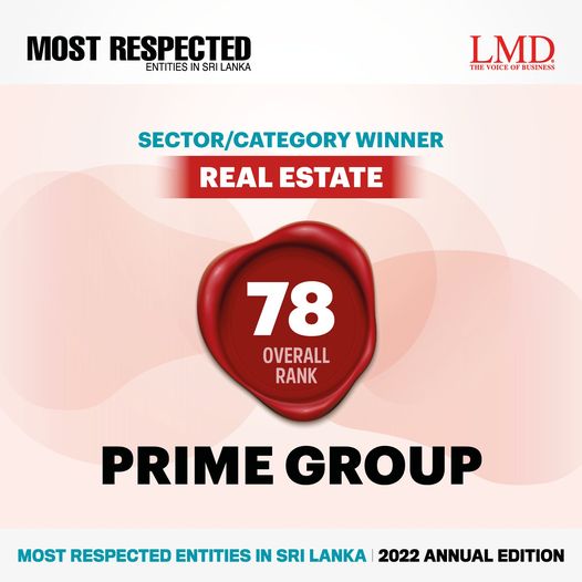 LMD_media's tweet photo. SECTOR/CATEGORY WINNERS – Sri Lanka’s Most Respected Entities for 2022
@Prime_Lands
#MostRespectedBySector #MostRespectedEntitiesInSriLanka #MostRespectedEntities #MostRespectedSriLanka #MostRespected #MostRespected2022 #SriLankanEntities #Corporates #Business #realestate https://t.co/bU2YOHiw0Z