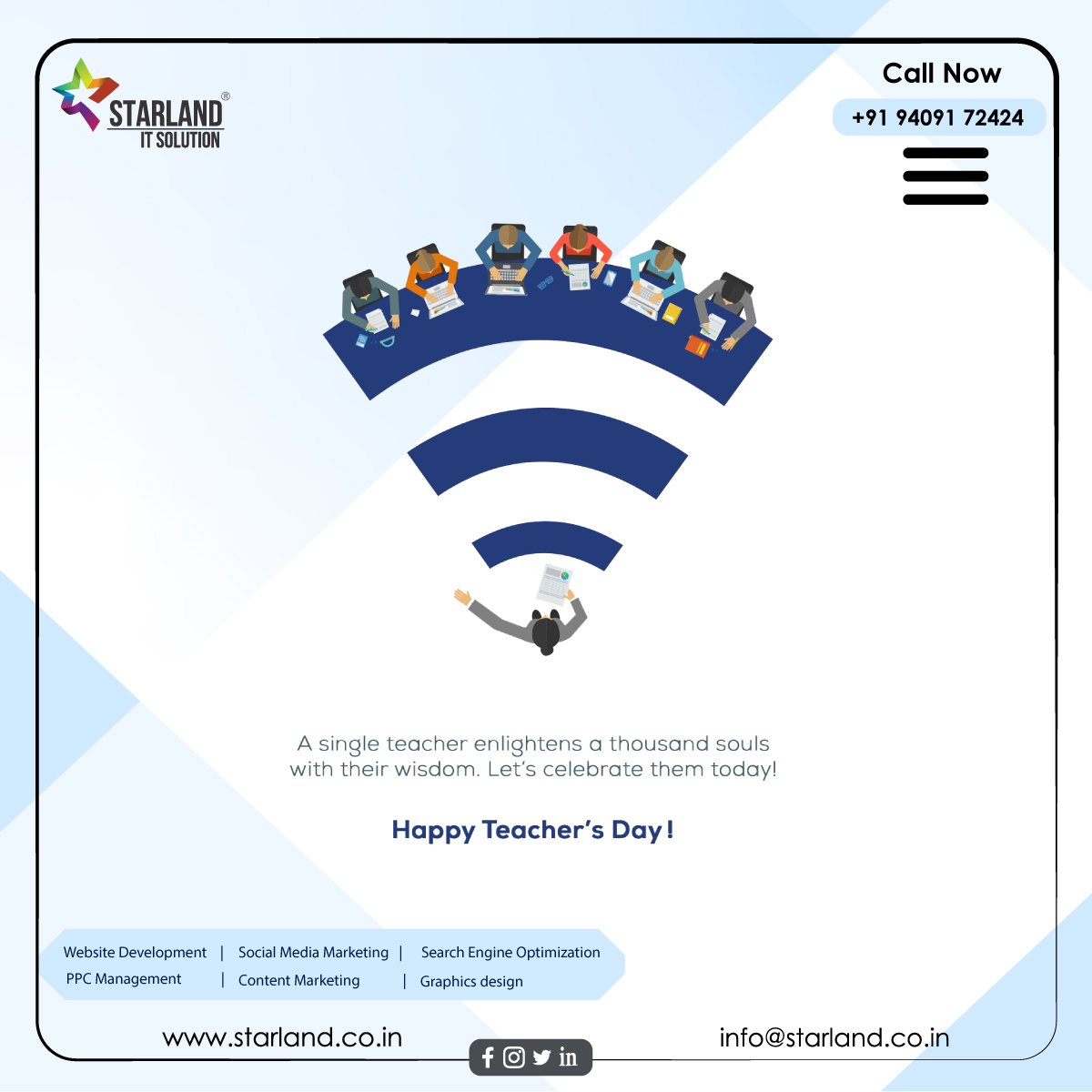 starlandits's tweet photo. A Single Teacher Enlightens A Thousands Souls With Their Wisdom. Let's Celebrate Them Today!

Happy Teacher's Day!👩🏻‍🏫👨🏻‍🏫📚📝📖🙏💐

#HappyTeachersDay2022 #TeachersDay #Teaching #Teachers #TeachersDayCelebration #sarvepalliradhakrishnan #Education #Learning https://t.co/wvJB7M4rAu