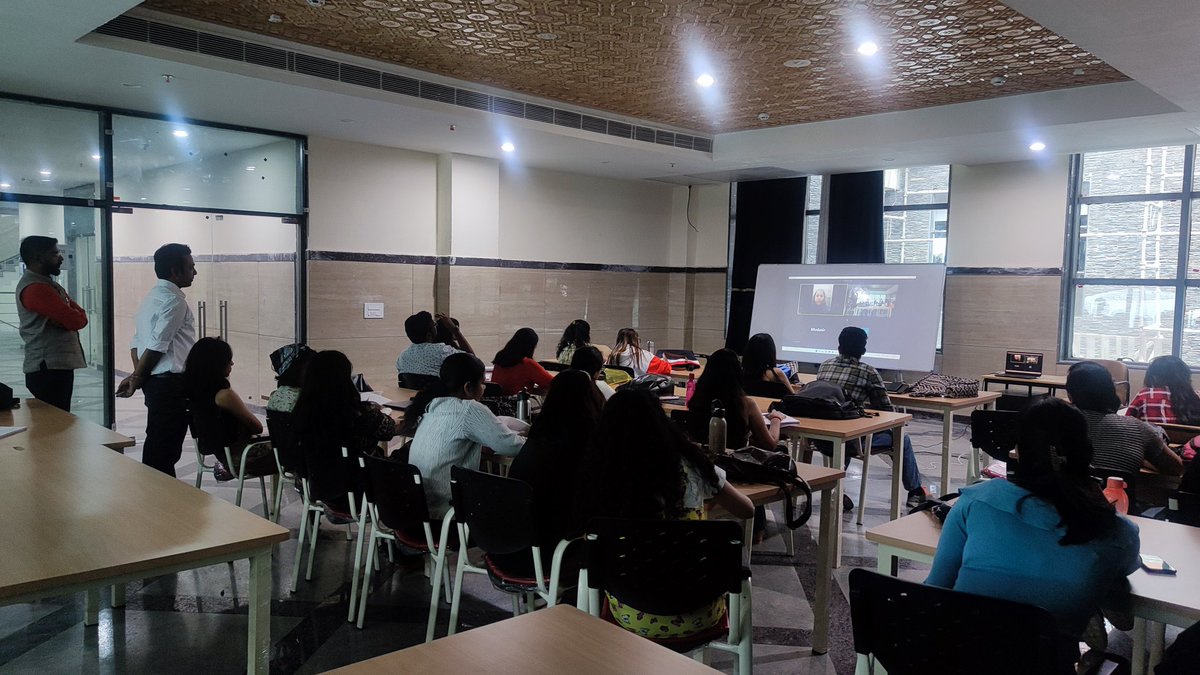 NIFTSRINAGAR1's tweet photo. Webinar cum Industry engagement with Anita Kumari (Sr. Merchandiser) Shahi Exports pvt ltd on Topic "Apparel Export Merchandising" for MFM students. 

#niftsrinagar #nift #niftian #niftlife #industry #engagement #webinar https://t.co/PJSsQvnXcZ