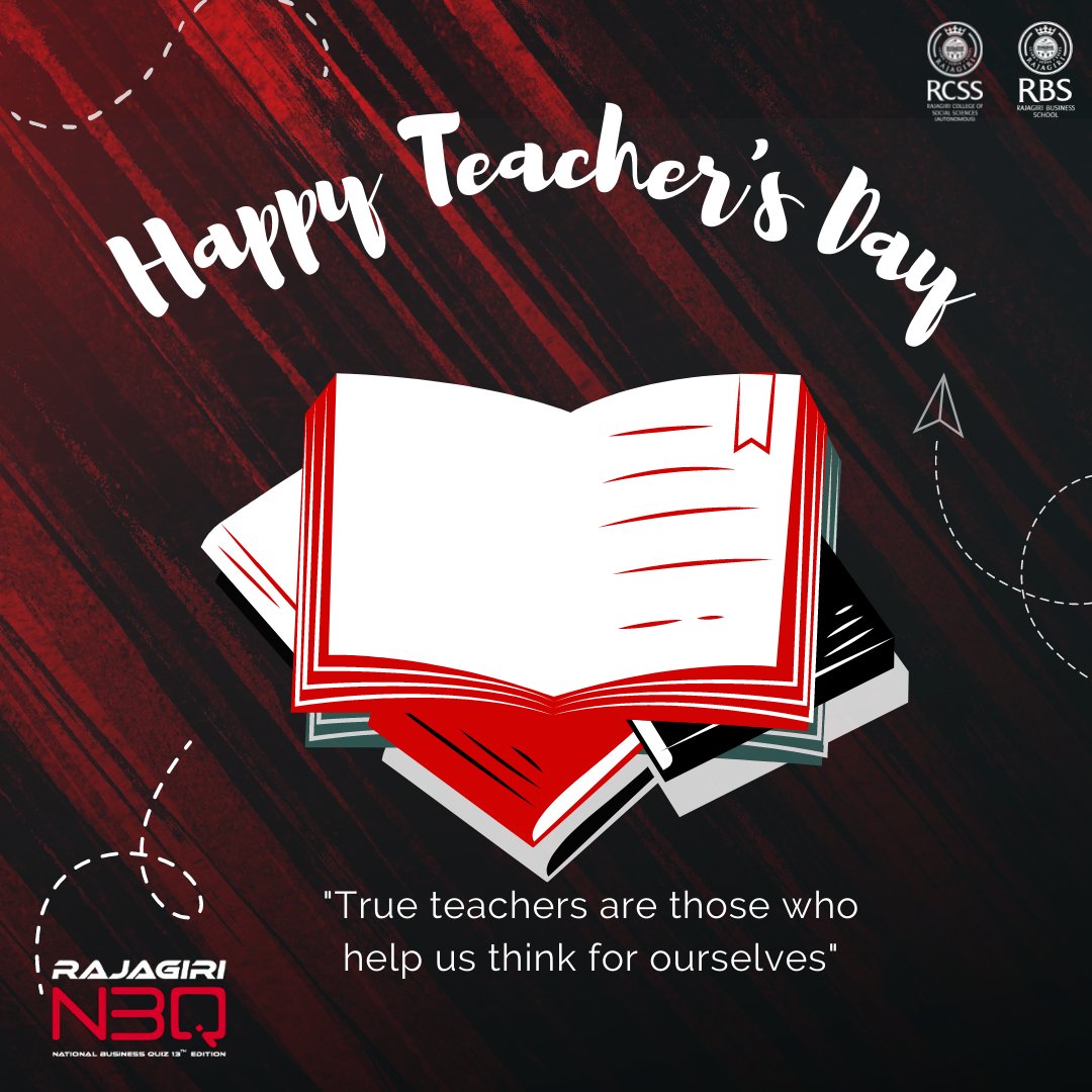 RajagiriNBQ's tweet photo. As we celebrate Teachers’ day, let us take a moment to thank all the fantastic teachers who lead us from darkness to light and ignorance to wisdom. 

THANK YOU TEACHERS!

Rajagiri NBQ wishes you all a very HAPPY TEACHERS' DAY

#battleison #gearingupfor13thedition #businessquiz https://t.co/oETki3uvvw