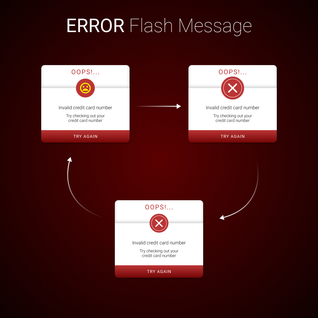 amal_joym's tweet photo. DAY 14
FLASH MESSAGE MICRO-ANIMATIONS
Flash messages are a means of communicating messages to the end user from inside of an application.

For Animation Visit: https://t.co/lzXhSXz3js
 
Come let's #create #designX #DailyUI #flashmessage #uidesign #ux #ui #uiux #figma https://t.co/pLnpBfZP7r