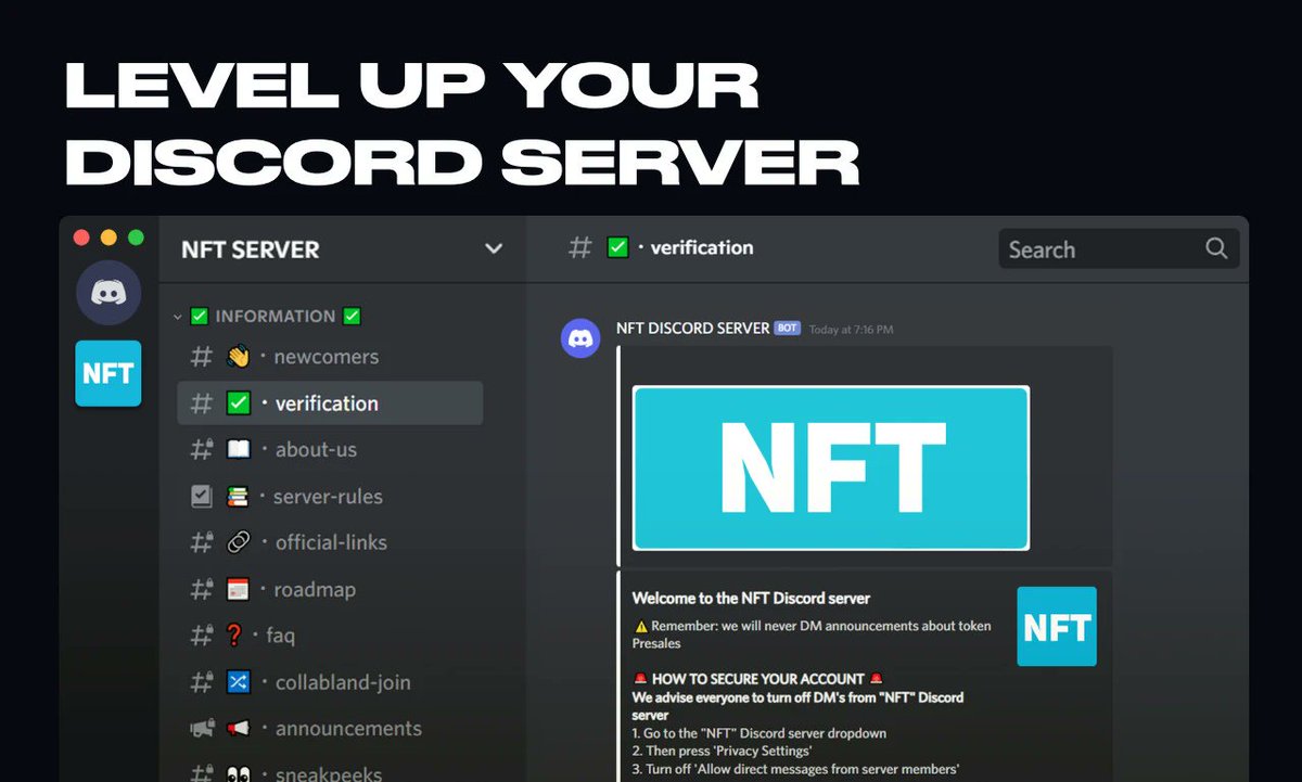 ruposhamin's tweet photo. Create a professional NFT discord server!!
Premium Package $125!! https://t.co/9huwnucm1D
#NFTs #NFTCommunity #nftdiscord #nftdiscordserver #DiscordServer #nftdiscord #discordservers #web3 #customapplication #desktop #desktopapplication #programming #Blockchain https://t.co/6VGlQSYJep