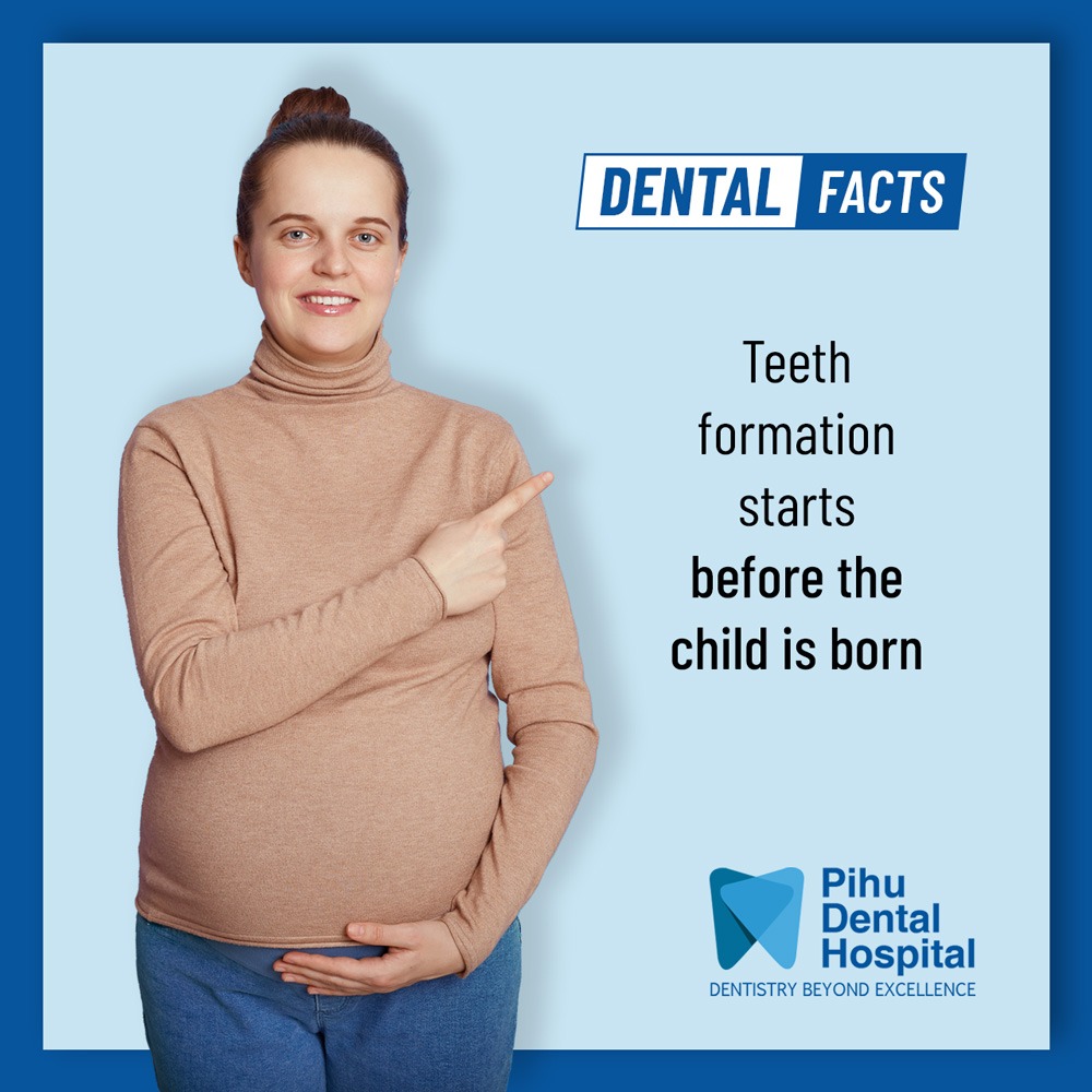 PihuDental's tweet photo. Children's primary #teeth begin forming at about the sixth week of pregnancy. This is the reason, #Goodnutrition from mother during pregnancy is important in #tooth development. The mother's diet should have adequate amounts of calcium, phosphorus, vit C, & vit D.
#teethformation https://t.co/5f7xtrtzaz