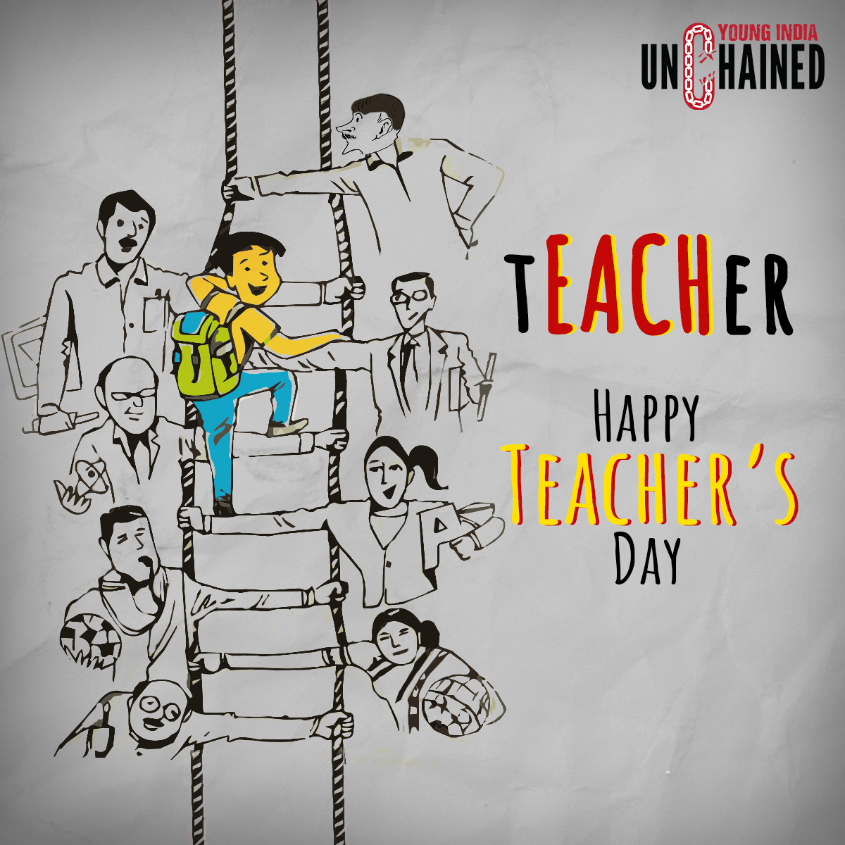 YUnchained's tweet photo. Happy Teacherโs Day to each and everyone who taught us to grow, learn and flourish in our life. Who is the best teacher in your life?
#HappyTeachersDay #TeachersDay #WeForHer #YoungIndiaUnchained #TeachOneEachOne https://t.co/0aokoPfJto