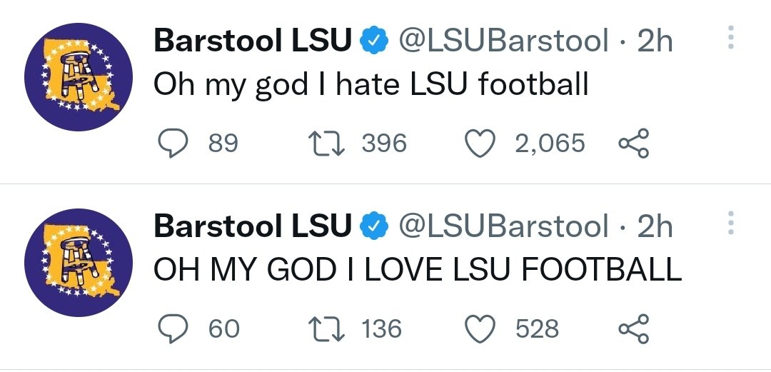 Daily struggles of an LSU fan...
