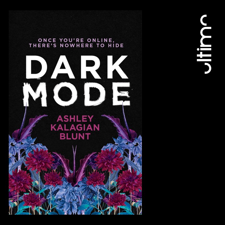 cover reveal! ⁠ Dark Mode by @AKalagianBlunt 💻 👁⁠ Out March 2023. ⁠ This exquisite cover designed by the incomparable George Saad has us trembling behind our desktops. ⁠ ⁠ We cannot wait for readers to discover this absolute page-turner. ⁠