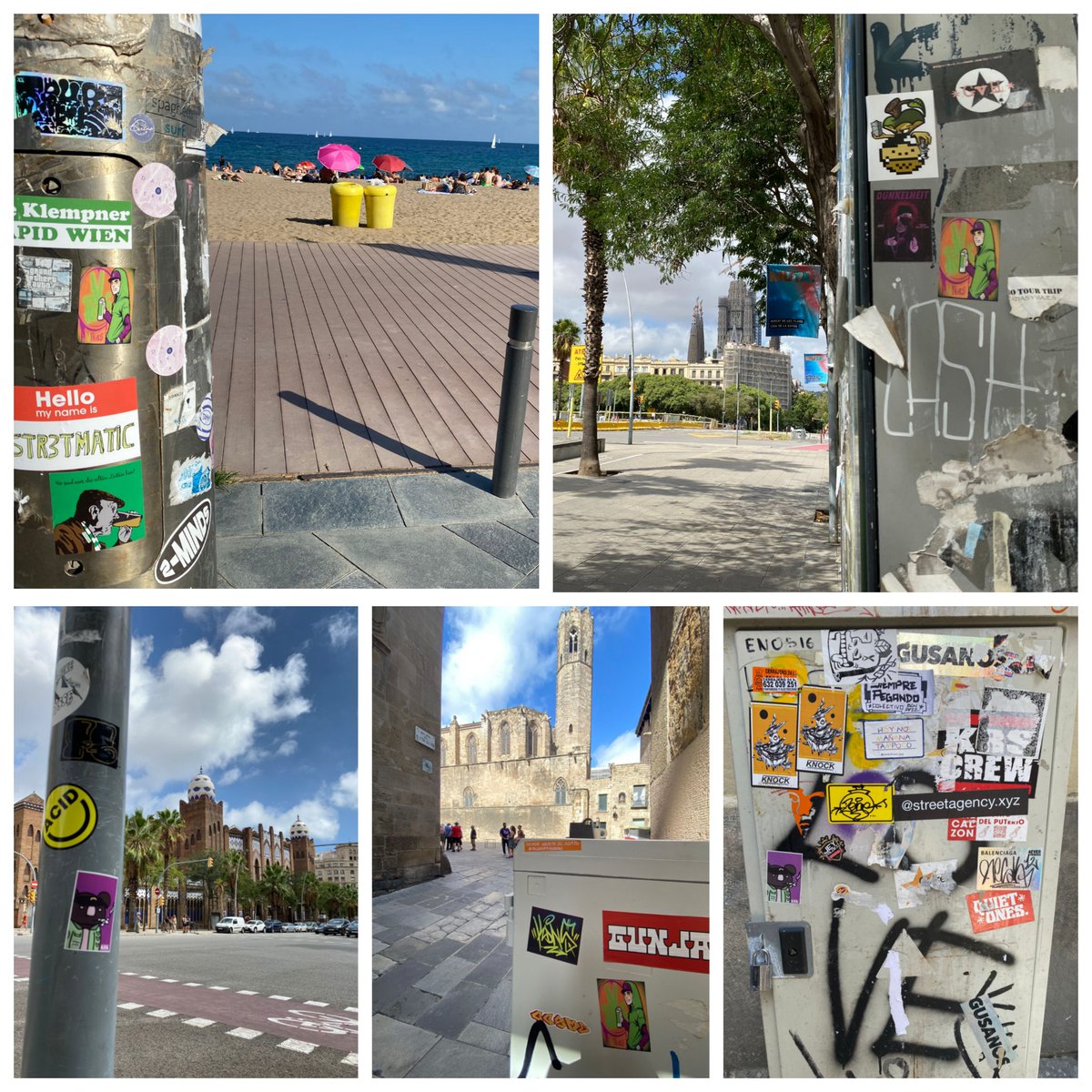 vpunker69's tweet photo. in meanwhile my marketing team 😜 doing his part for #VeFam in #Barcelona @kBk_NFT 🚀

#VeFam #VeChainHasNFTs #NFTCommmunity #stickergang #NFTs #VeChain $vet https://t.co/cGlgP9CUBT