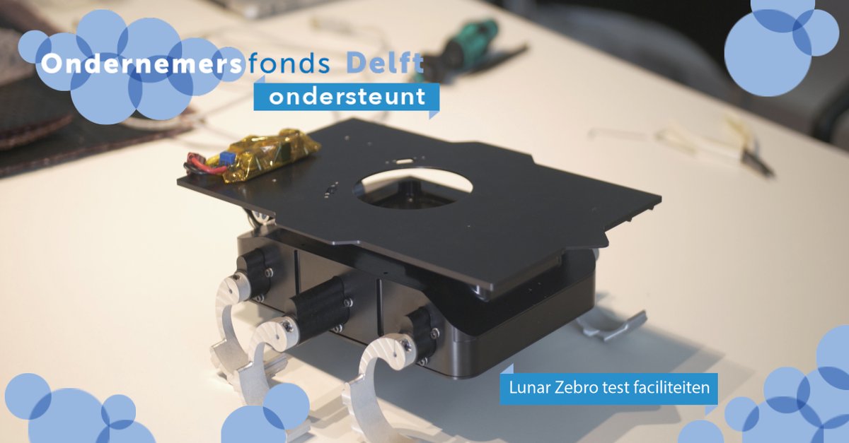 OfondsDelft's tweet photo. OFD ondersteunt Lunar Zebro Test Faciliteiten. Vanuit werkgebied SGDTP werd dit hightech project ondersteund. De Lunar Zebro is een door studenten gebouwde rover voor op de maan, met een nieuwe voortbeweging die het doorkruisen van maanterrein verbeterd.
#delft #sgdtp #ofd https://t.co/kUfrw0gGgK