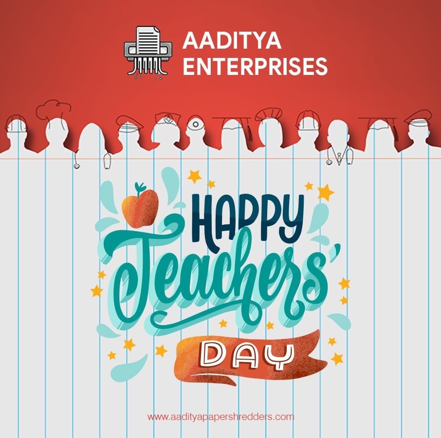 AadiyaPaper's tweet photo. #Aaditya_Paper_Shredders
#Bulkshredders
#Recycling 
#Happy_Teachers_Day2022 https://t.co/6OrBLdXS5p