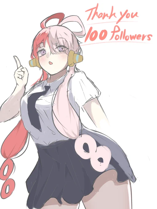 フォロワー様100人ありがとうございます!!まだまだ下手くそですが、これからも目標に向かって頑張ります感謝の制服ウタ (需要ありそうだったら真面目に描きます#ウタ  #ワンピース 