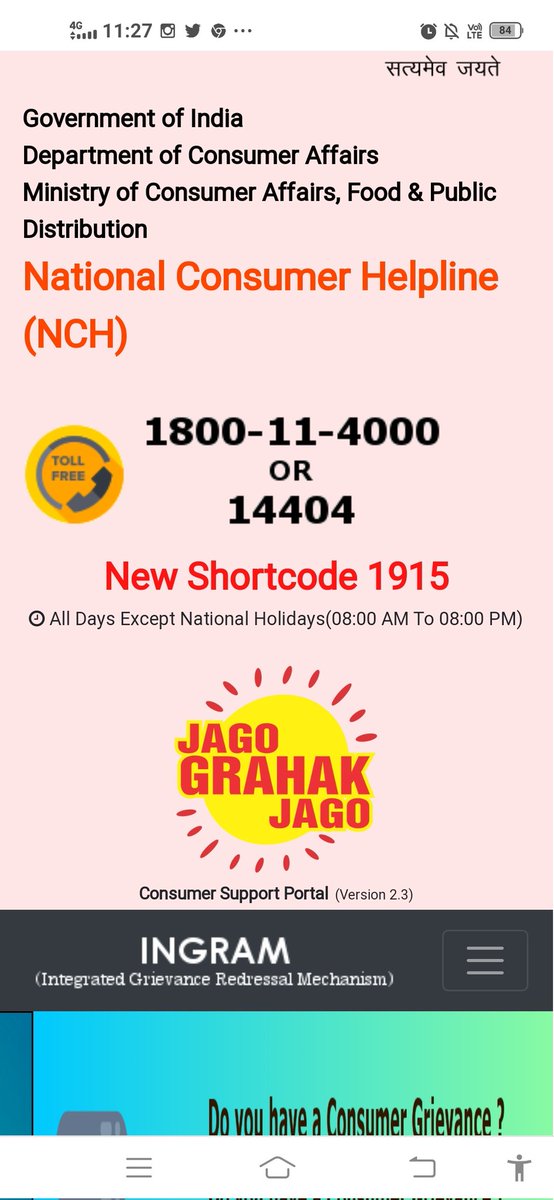Kindly share the grievance redressal links
1. Public Grievance portal link -
pgportal.gov.in

2.President of India grievance portal -
helpline.rb.nic.in

3. Prime minister grievance portal:-
pmindia.gov.in/en/interact-wi…

4. Jaago Grahak Jago link-
consumerhelpline.gov.in
