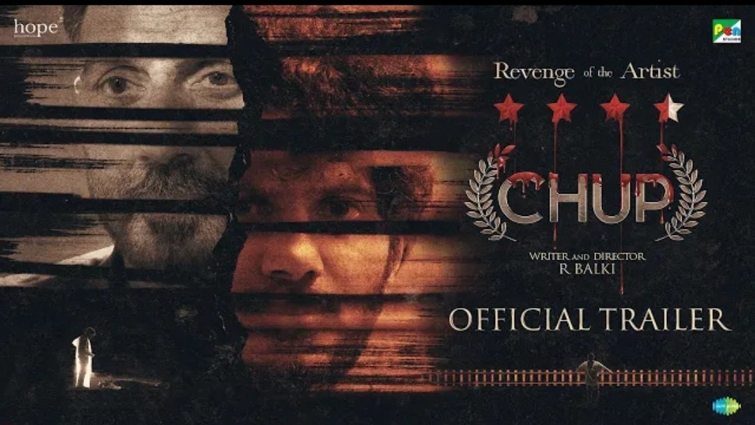 CinemaCriticss's tweet photo. #Chup Trailer Out Now🤫🔥
▶️https://t.co/KRaRYtpGo1
Stars: @dulQuer - #SunnyDeol - #ShreyaDhanwanthary - #PoojaBhatt
Music: #JakeCharkey - #PetrPucha
Direction: #RBalki
Theatrical Release On SEP 23 https://t.co/LR4qpZ1Lgu