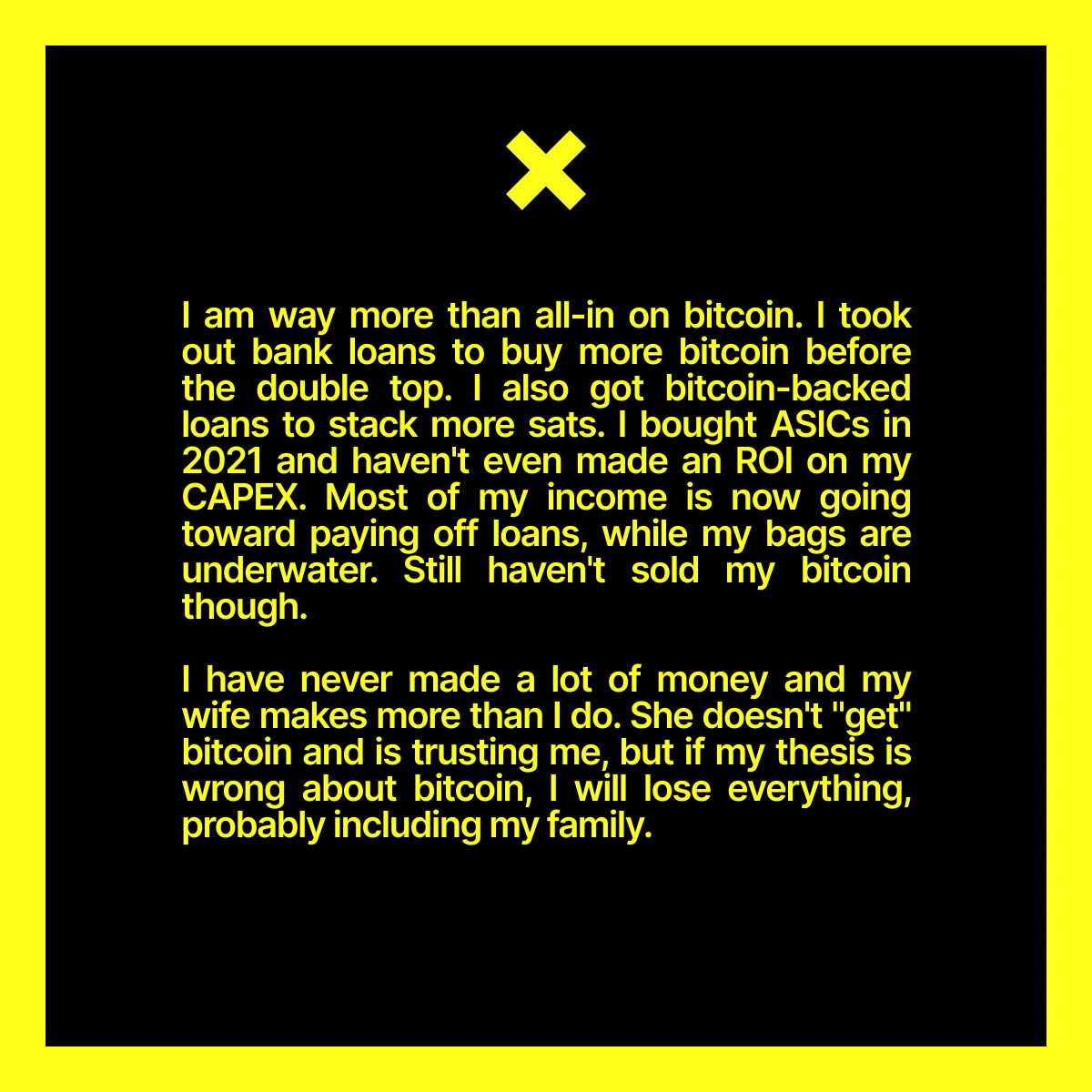 Coinfessions on Twitter "Most of my is now going toward paying