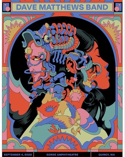 DMB_ConFusion's tweet photo. Poster e scaletta dell’ultimo e terzo concerto al The Gorge Amphitheatre con #34 (probabilmente dedicata a LeRoi in vista del suo compleanno del 7 settembre).  #DMB2022

https://t.co/quYcFhMObA https://t.co/a5qaRsvNPa