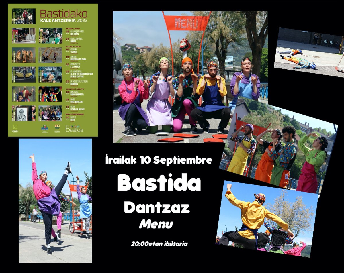 eidabe's tweet photo. Bastidako Kale Antzerki jaialdia 2022
Dantzaz
#dantzaz #eidabe #bastida https://t.co/PlBu6s3x1g