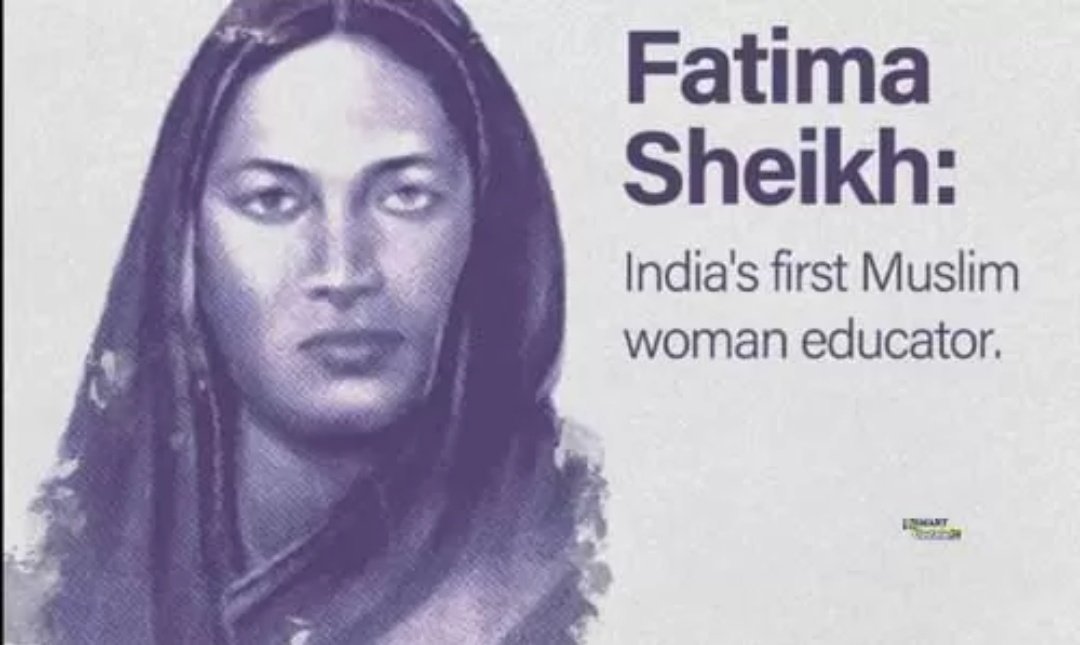 Naazishnaaz's tweet photo. Sheikh is widely regarded as India’s first Muslim woman teacher. She taught at an all-girls school in the 1840s,despite severe opposition and conservatives who followed a rigid caste system.  
That was a time when only privileged men had access to schools. 
#TeachersDay https://t.co/yPYci1c4zZ