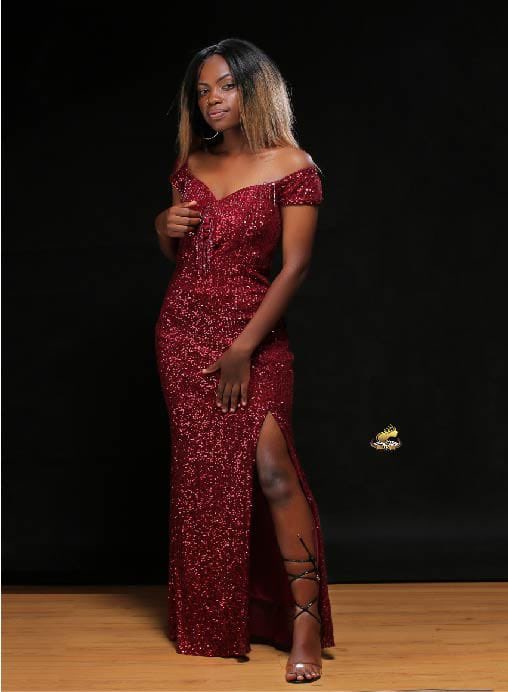 GreaterKitara's tweet photo. Ms Dembe Halimah contestant number 1 from Ankole Region in her party wear.

She requests you all to support her through liking, sharing and commenting on her photos/videos at the official platforms for Miss Greater Kitara on Facebook, Instagram and Twitter. https://t.co/ep1N1s3D5I