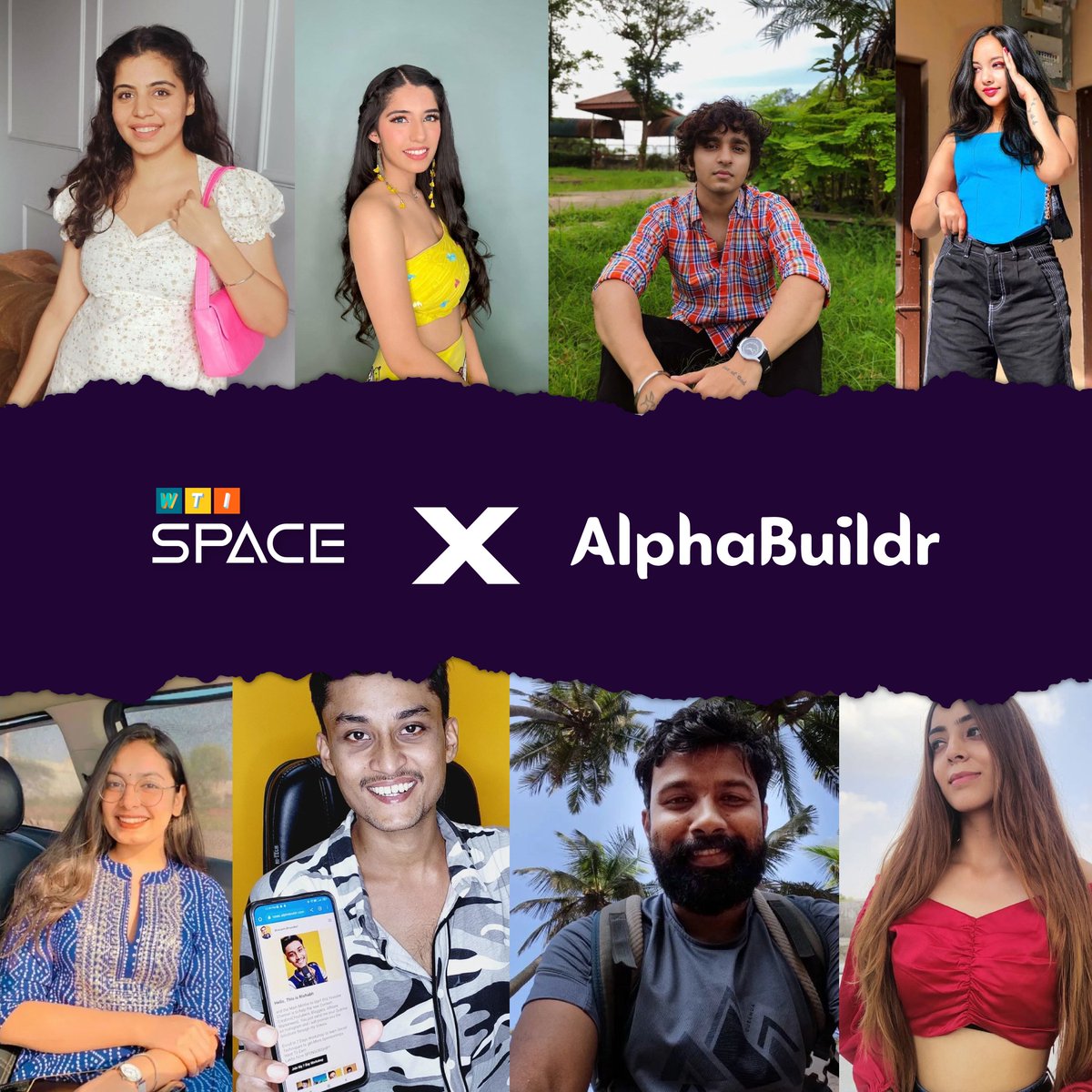 WtiSpace's tweet photo. WTI Space X Alphabuildr 

Have a look at the Influencers who were a part of our campaign! ✨
. 
. 

#influencer #SocialMedia #WTISpace #AlphaBuildr #marketing https://t.co/BLLGY35xMJ